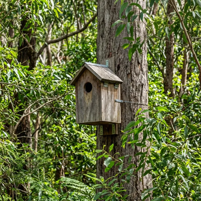 Animal nesting box installed as a humane alternative to a Macclesfield roof cavity